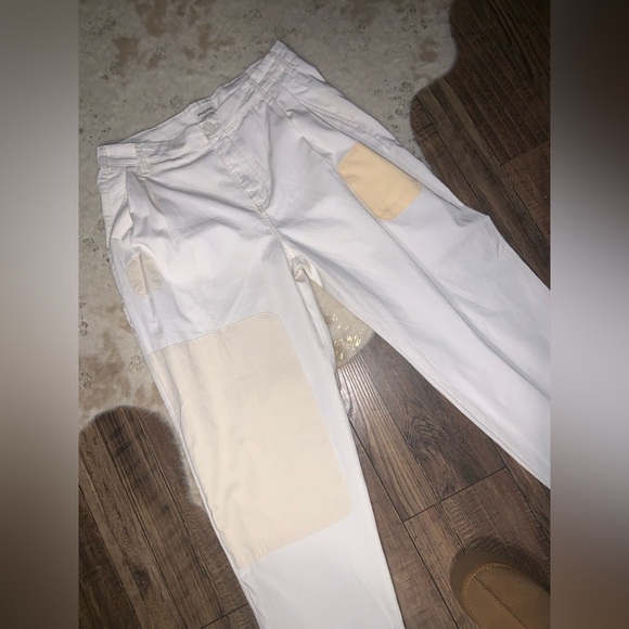Anthropologie Pilcro Rolled Hem boho
Utility Beige Patch Chinos Barrel Pants 30 - Picture 4 of 8
